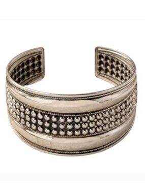 Boho Silver Cuff Bracelet NWT